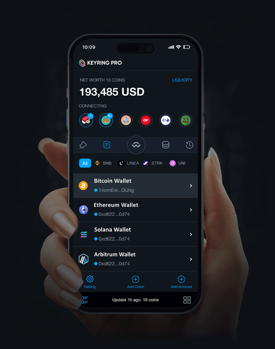 Open-DEX-on KEYRING PRO
